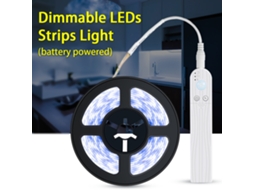Fita de luz LED dimmable com sensor de movimento PIR para decoração de ambientes 2m 120 LEDs | S/MARCA