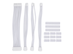 Aetheria cabo de Extensão de Placa mãe 24pin 30cm com Tecido de Nylon para Pc Branco
