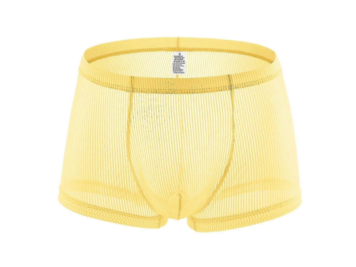 Calções Boxers Masculinos Sexy Com Riscas E Respirável, Cuecas Eróticas