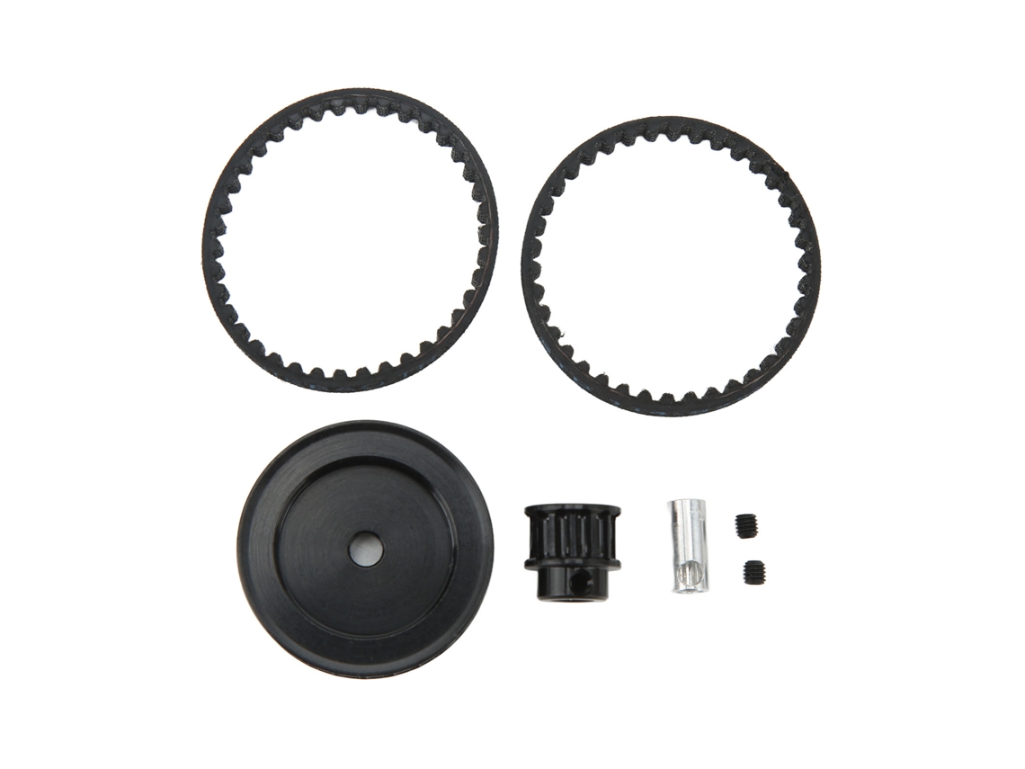 Mali sistema de Engrenagens de Transmissão por Correia 12t 30t para Carro Rc Crawler Traxxas 1/10 Peças de Upgrade Diy Preto