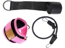 Kichouse Faixas De Tornozelo Fitness, Conjunto 3 Peças, Rosa, Para