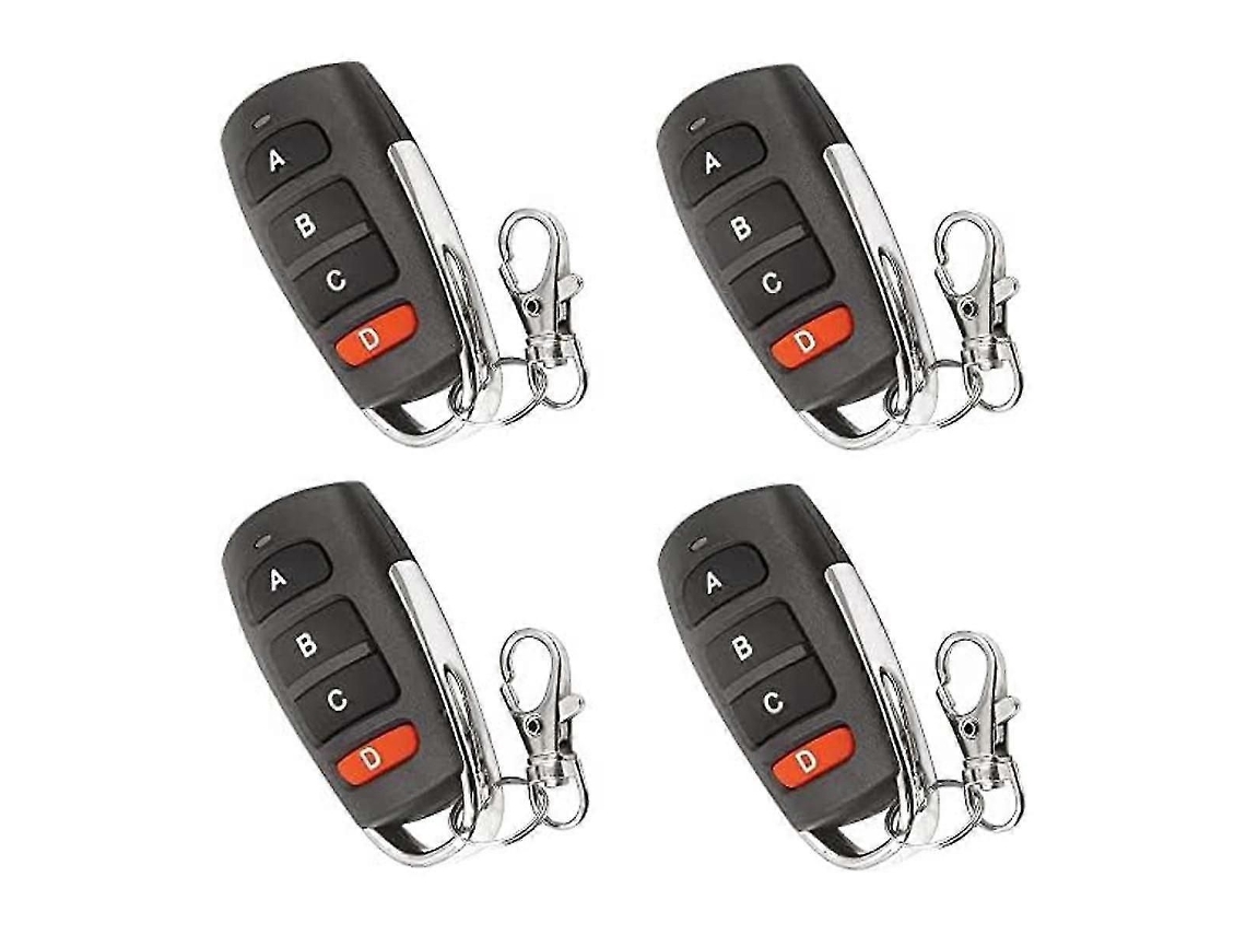 Conjunto De 4 Controles Remotos Universais Duplicadores Para Portas De Garagem, Incluindo Controle Remoto Para Portão, Chaveiro De Controle Remot