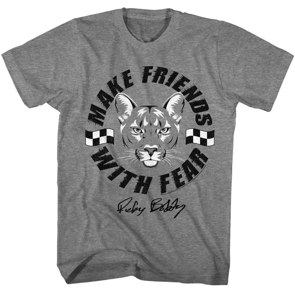Rockinstone Talladega Nights Movie Make Friends Heather Graphite Adult T-shirt Size:xxxl