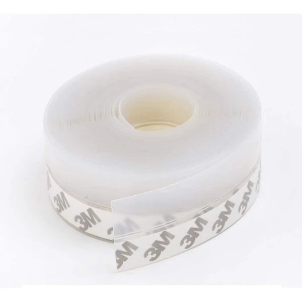 Fita De Vedação Inferior Para Portas, Resistente Ao Vento E À Poeira, 3m, Silicone Transparente, À Prova D'água