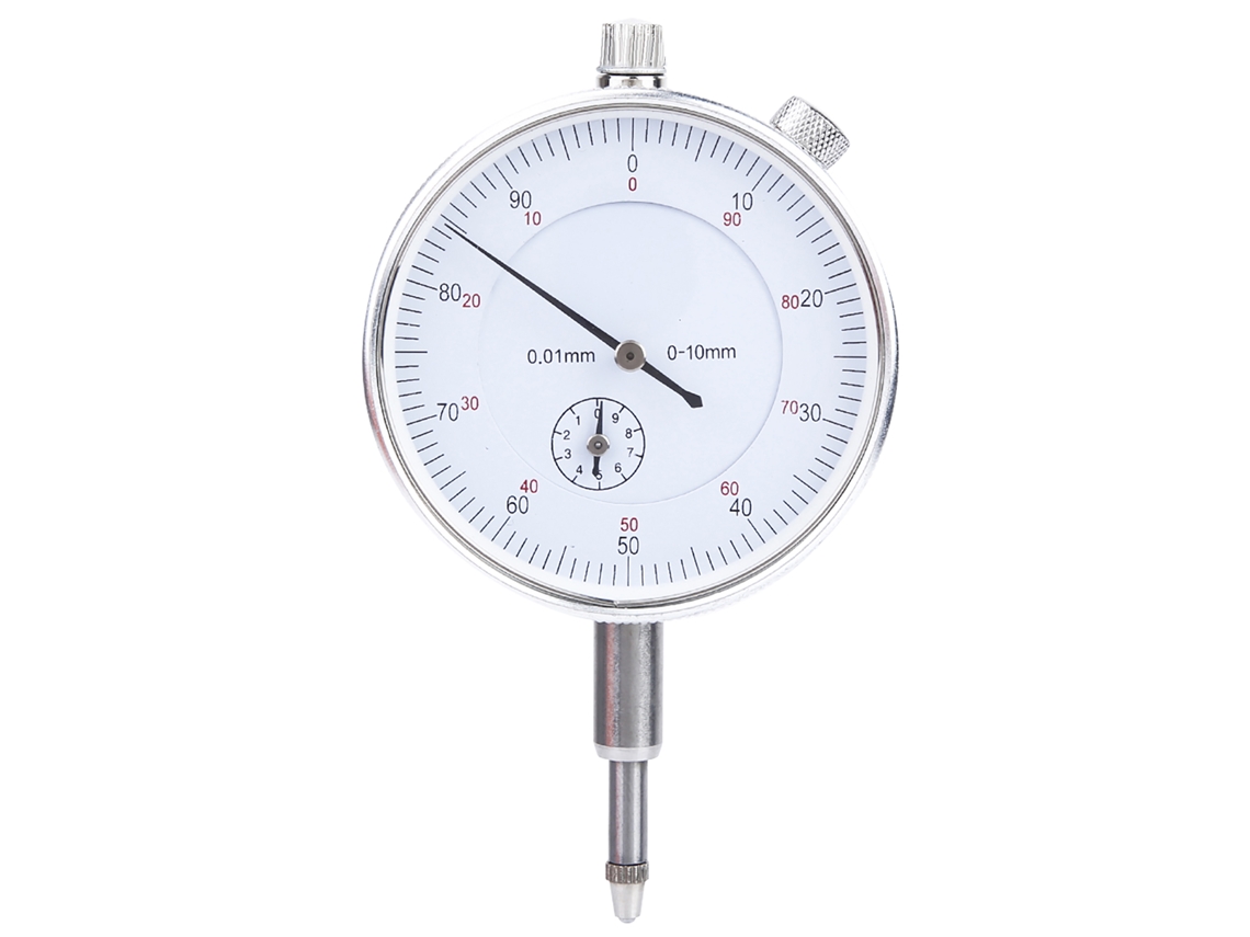 Indicador Dial Mecânico De Teste 0‑10mm Escala Dial 0.01mm Ferramenta De Medição