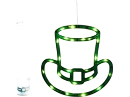 Luminária Pendente Led Verde Em Formato De Trevo Para O Dia São