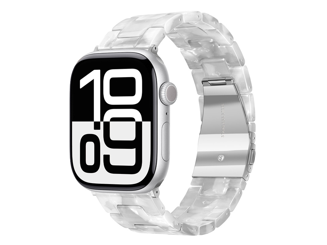 Bracelete Para Apple Watch 38/40/41/42mm Branco Pérola Cuich