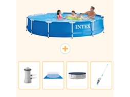 Intex Piscina Com Estrutura Redonda - 366x76 Cm - 5-peças S268