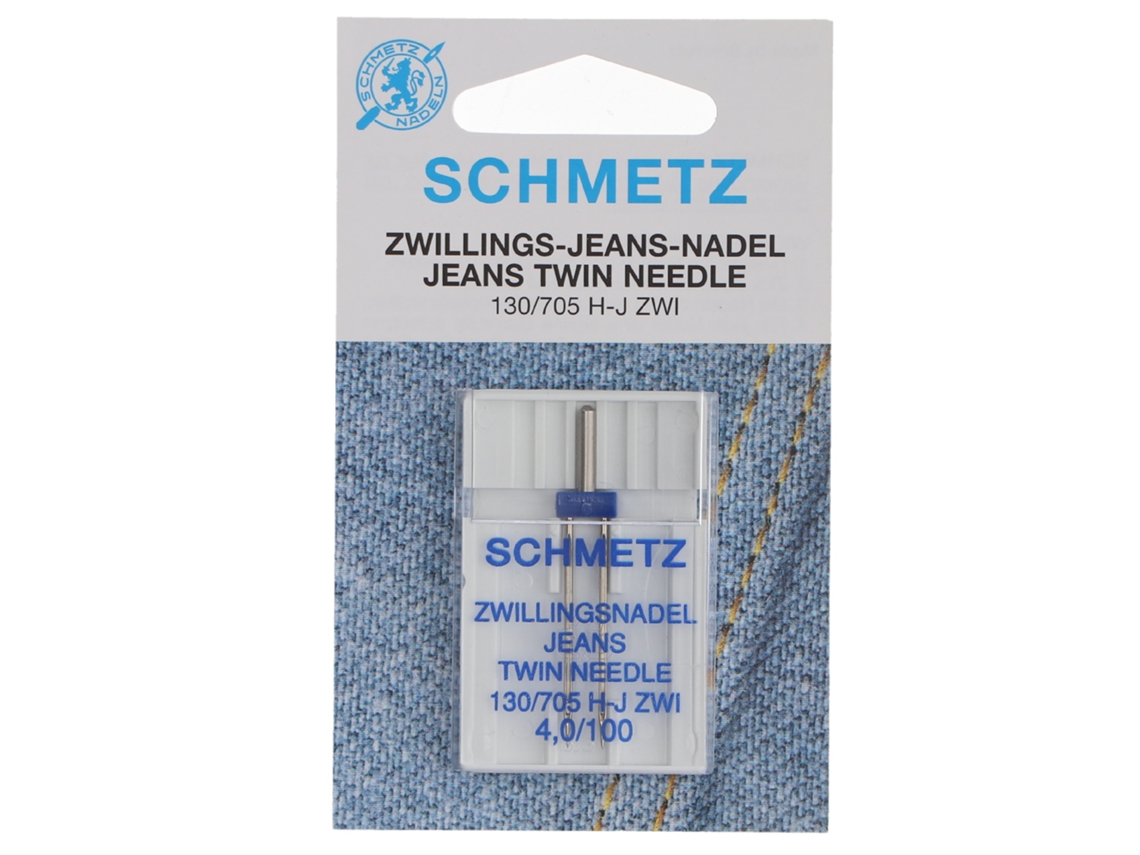 Agulha Schmetz Gemela Jeans 130/705 H-j Zwi 4.0/100. Pack 1 Aguja