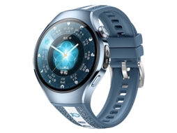Pulseira de Couro e Silicone para Huawei Watch 5 46mm azul HEXINYIGJLY