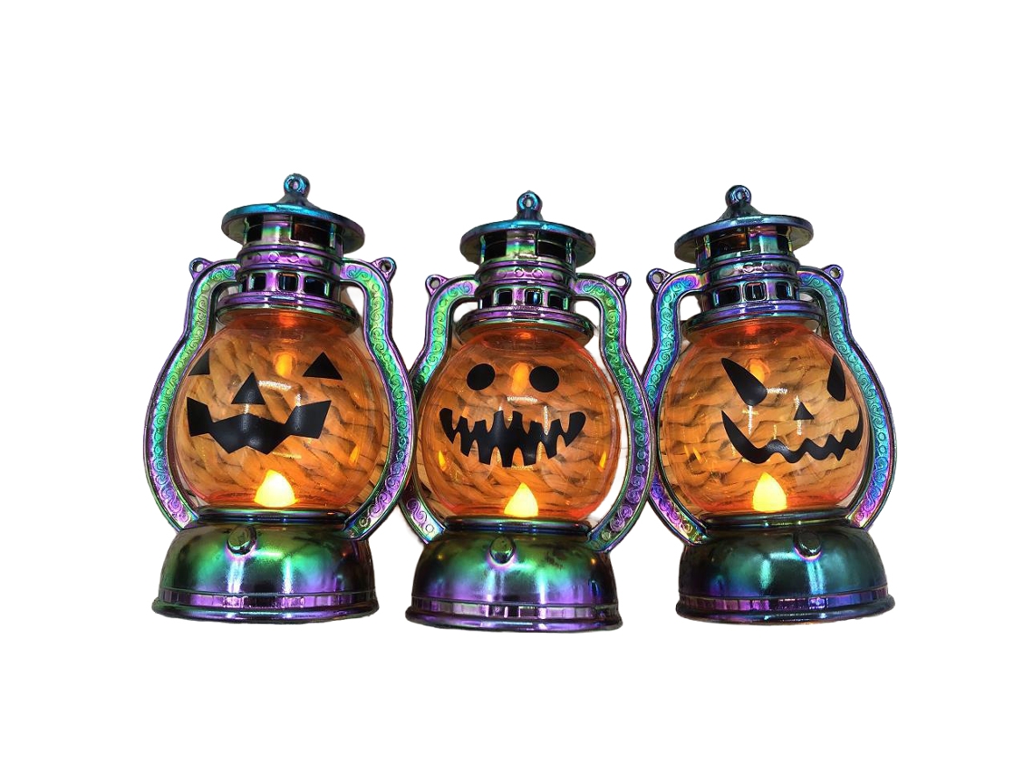 Laxiscreed Abóboras De Halloween Com Luz Para Crianças, Decoração De Terror E Atmosfera Assustadora