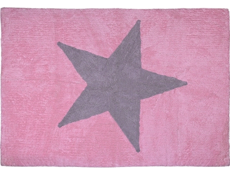 Tapete ARATEXTIL Estela (Algodão - Rosa - Cinzento - 120x160cm)