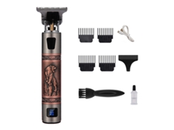 Aparador de Cabelo para Homens Aparador de Barba Zero Gapped para Barbeiro Aparador de Barba Sem Fio Display Lcd