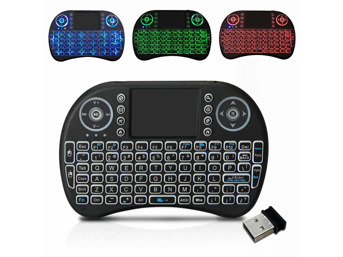 Mini Teclado Portátil Sem Fio Multimídia I8 ​​de 2,4 Ghz -aquaforge