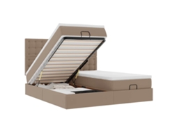 Ottoman Bed, Ottoman Beds Vidaxl Marrom Couro Artificial (180 X 200 Cm)