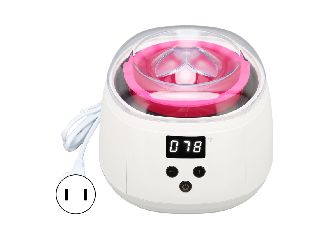 Máquina De Aquecimento De Cera Profissional Led Elétrica Para Depilação Com Pot De Silicone 100-240v Plug Us