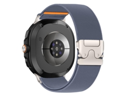 Bracelete para Samsung Galaxy Watch 8 / 8 Classic Nylon Elástico com Fio de Paraquedas Azul e Cinza XIAOMOYU
