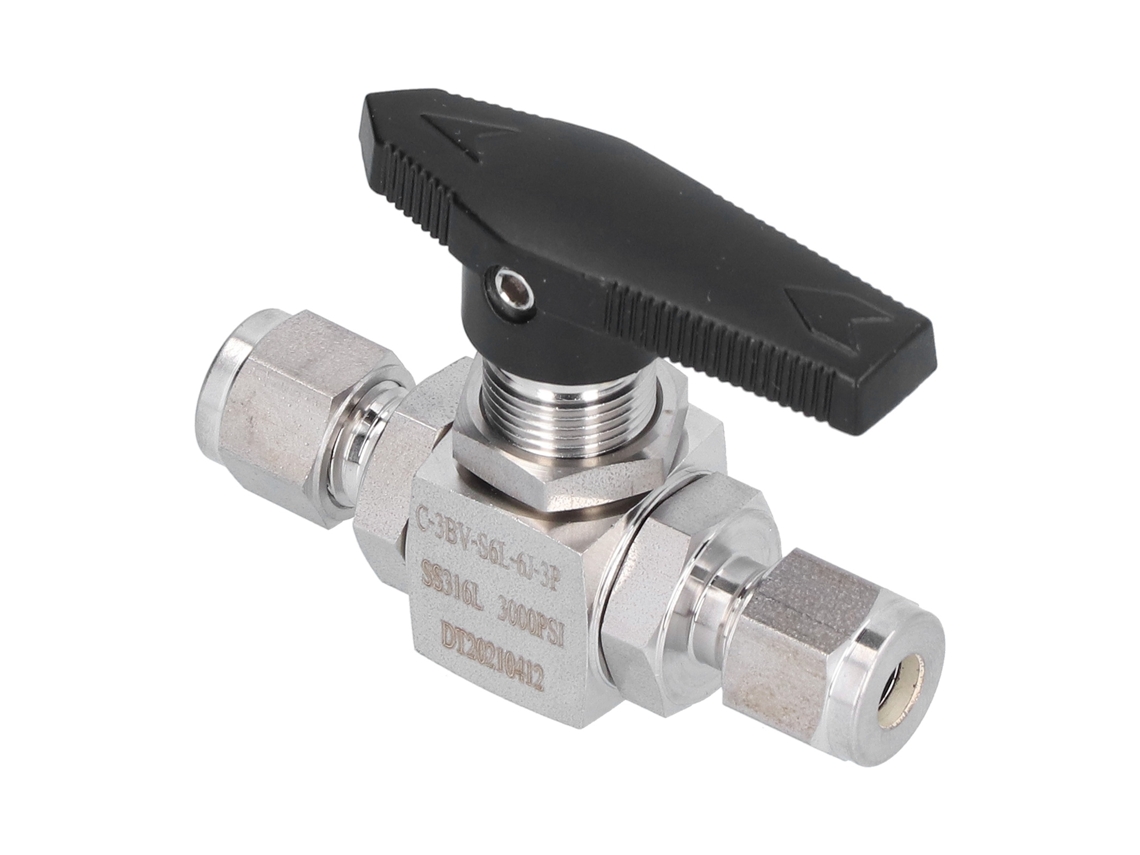Válvula De Bola Aço Inox Roscada 6mm Com Alça