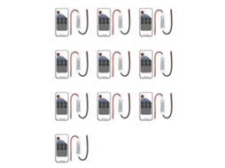 Controlador De Sinal Pwm De Tensão Constante Para Fita De Led Monocromática (10 Unidades), 5v/12v/24v, Compatível Com Lâmpadas 5050 E 2835, Com Contr