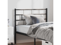 Vidaxl Cabeceira De Substituição 100 Cm Metal Preto