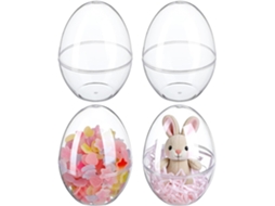 Caixa De Doces Grande Vosarea Em Plástico Transparente, Formato Esférico, Com 4 Peças, Ideal Para Festas E Chás De Bebê