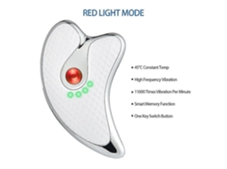 Raspador Gua Sha, Massageador Facial, Lifting Emagrecimento, Luz Led, Dispositivos de Microcorrente GOKOCO