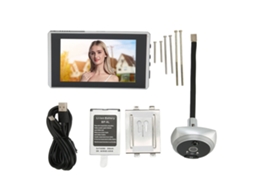 Vizor Digital Porta Visão Noturna Color 1080p 4.5" Prata