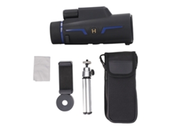 Telescópio Monocular 10x42 com Tripé Prata