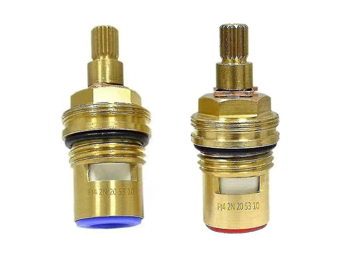 Conjunto De 2 Válvulas Torneira Universais Com Cartucho Disco Reposição, Encaixe 1/2 Em Latão E Cerâmica. Aquaforge
