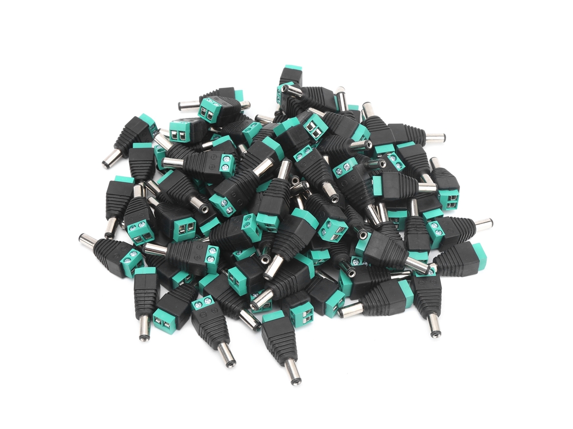 Conector De Energia Macho Terminal De Ligação 100pcs