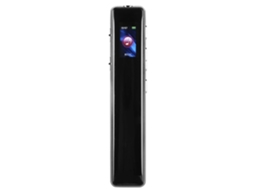 Lurelia Gravador De Voz Digital 32gb Com Redução De Ruído, Proteção Por Palavra-passe, Gravação Com 1 Tecla Para Reuniões, Aulas, Entrevistas - Preto