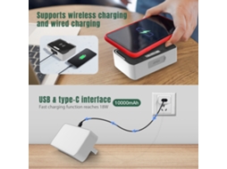 Luz de Camping de Alta Potência Recarregável Usb À Prova D'água