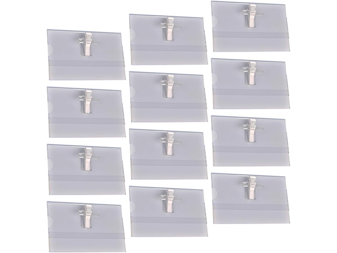 Lurelia Clipes Para Porta-crachá, 50 Unidades, Clipe Resistente, Pvc E Plástico, Eventos E Escritório