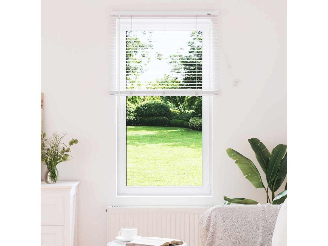 Vidaxl Persianas Venecianas Branco 130 X 75 Cm Alumínio