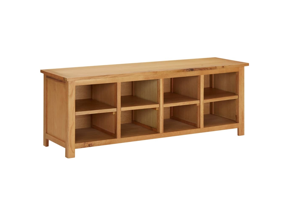 Sapateira Organizador em Madeira de Carvalho Maciça 114X37X45 Cm