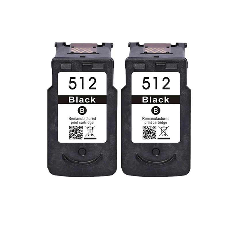 2 Tinteiros Pretos Pg512 Pg 512 Cl513 Cl 513 para Impressoras Canon Pixma Mp280 Mp282 Mp330 Mp480 Mp490 Mp492 Mp495 MDUG