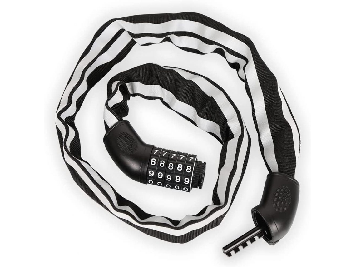 Cadeado De Bicicleta Resistente, Cadeado De Corrente Antifurto Para Bicicleta Com Proteção Contra Intempéries, Corrente De Aço End Aquaforge