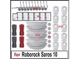 For Saros 10 Accessories Main Roller Side Brush Hepa Filters Mop Cloth Dust Bag Robot Vacuum Cleane