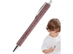 Caneta Esferográfica Com Strass, Retrátil, Brilhante, Para Escrever,