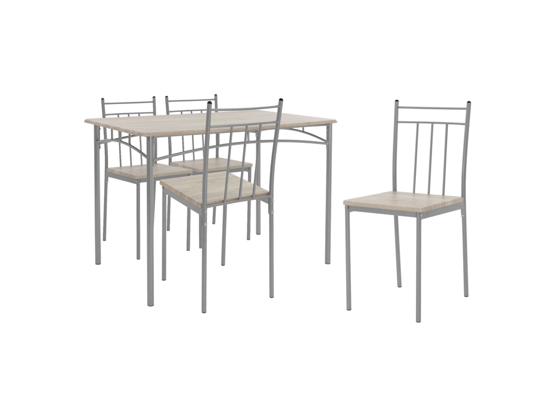 Conjunto de Jantar de 5 Peças Mesa Grupo de Cadeiras Grupo de Cadeiras Mesa de Jantar Mesa de Jantar ML-DESIGN