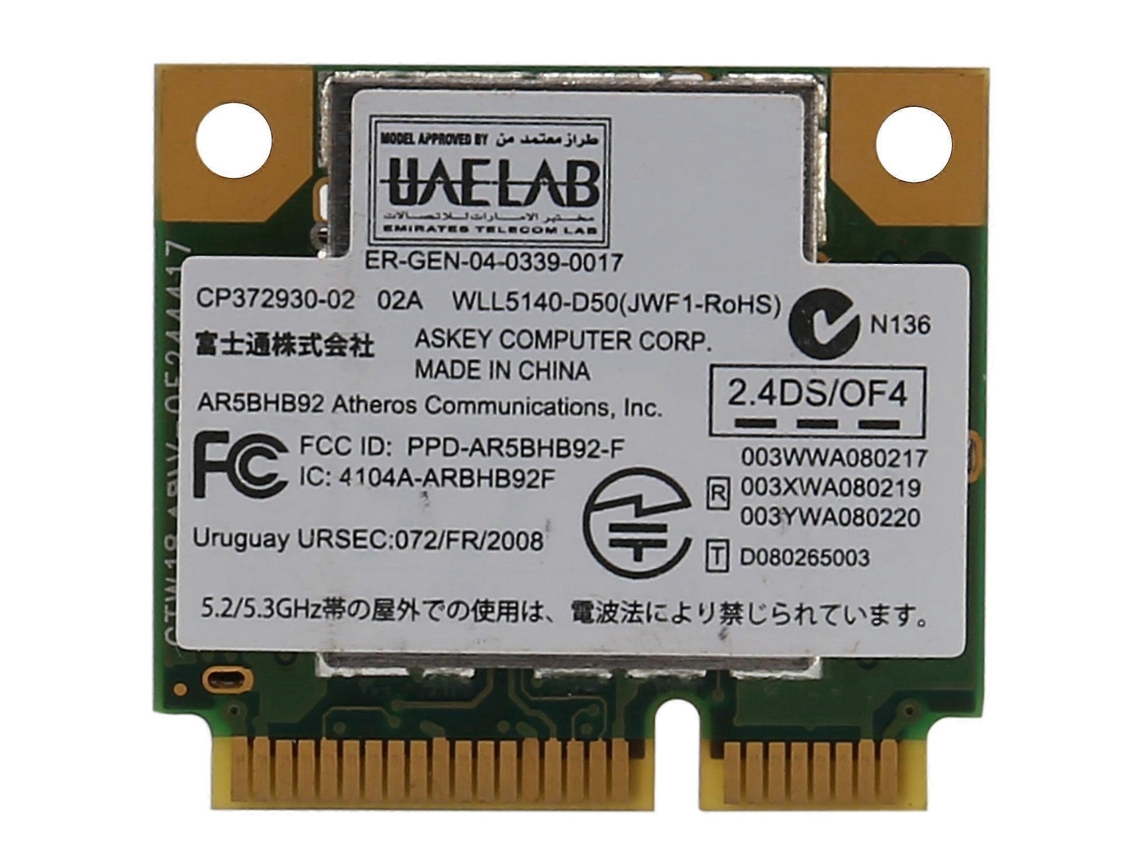 Lurelia Placa Wi-fi Pcie Ar9280 300 Mbps 2,4 Ghz