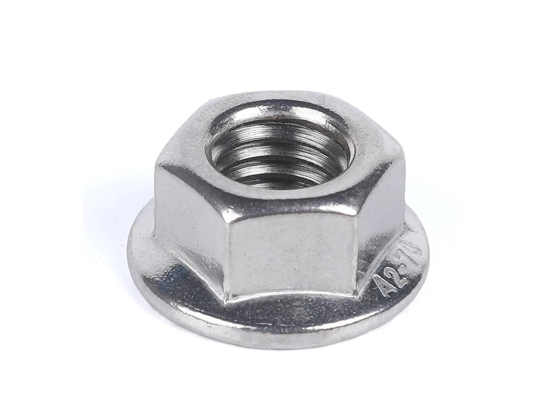 Porca De Travamento Sextavada Deslizante Dentada Para Metal, Din6923 1 4 5 16 3 8 2 6 8 10 Unc, Aço Inoxidável 304 A2-70