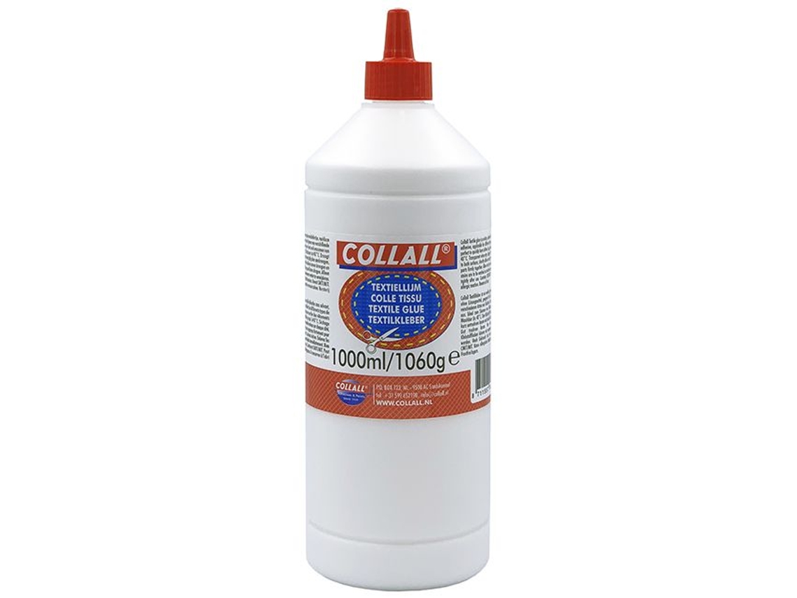 Cola Têxtil Collall Frasco Grande De 1000 Ml Para Tecidos.