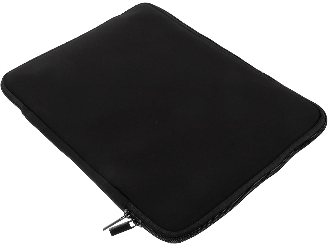 Bolsa Fina Para Laptop Em Neoprene Preto, Leve E Portátil.