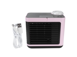 Ar Condicionado Mesa Luz Noturna Usb Purificador Rosa
