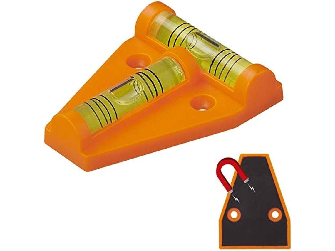 Nível Triangular Com Ímã, Laranja