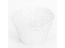 50 Forminhas De Papel Brancas Para Cupcakes, Ideais Decoração Festas.