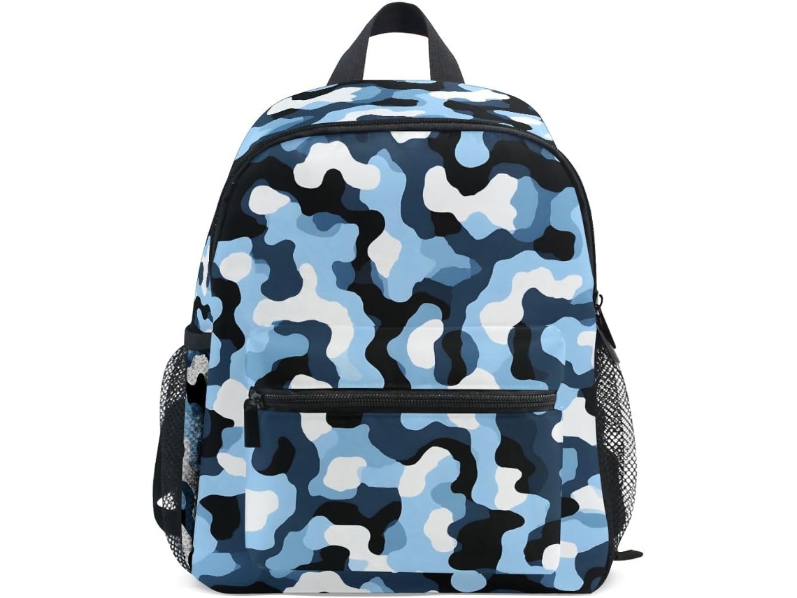 Mochila Azul Camuflada Para Crianças, Meninos E Meninas, Pequena Pré-escola Jardim De Infância.