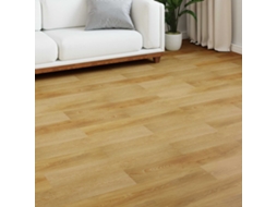 Vidaxl Piso Laminado Marrom Dourado 101 X 20 X 0,8 Cm 5 Unid.