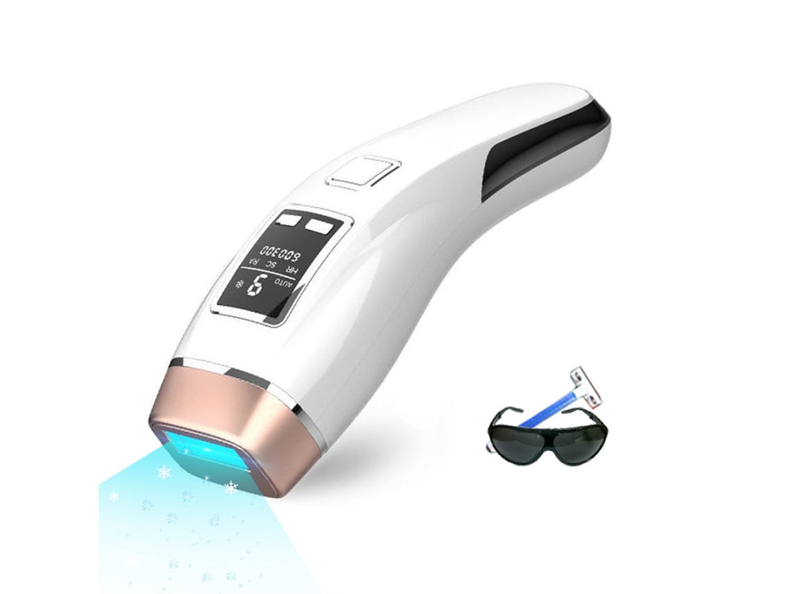 Depilador A Laser 4 Em 1, Ipl, 999000 Flashes Branco